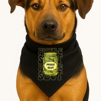 Pickle Slut Funny Pickle Slut Who Loves Pickles USA-Made Doggie Bandana