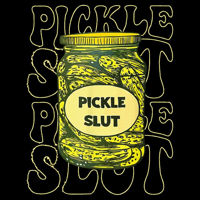 Pickle Slut Funny Pickle Slut Who Loves Pickles USA-Made Doggie Bandana