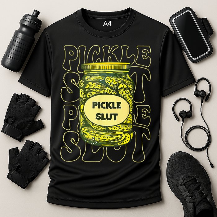 Pickle Slut Funny Pickle Slut Who Loves Pickles Cooling Performance Crew T-Shirt