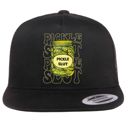 Pickle Slut Funny Pickle Slut Who Loves Pickles Flatbill Hat