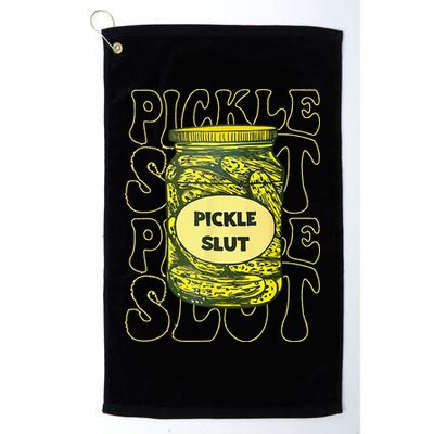 Pickle Slut Funny Pickle Slut Who Loves Pickles Golf Towel