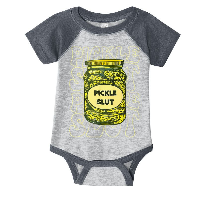 Pickle Slut Funny Pickle Slut Who Loves Pickles Infant Baby Jersey Bodysuit