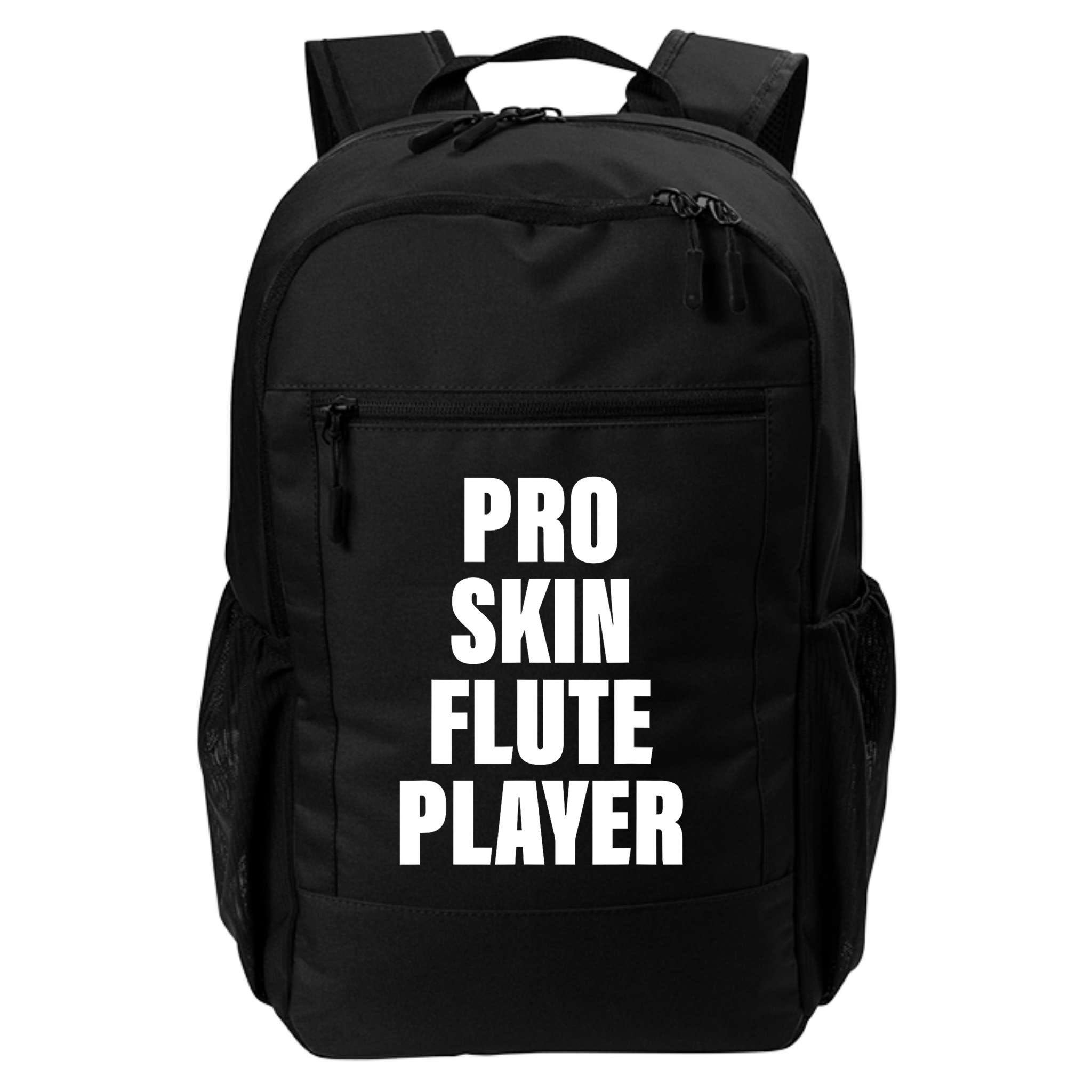 Pro Skin Flute Player Funny Musicians Backpack