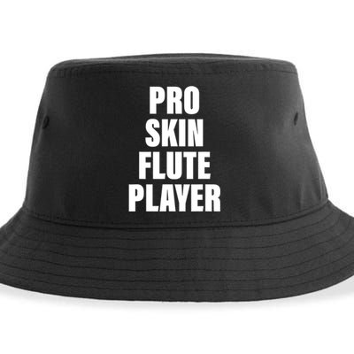 Pro Skin Flute Player Funny Musicians Sustainable Bucket Hat