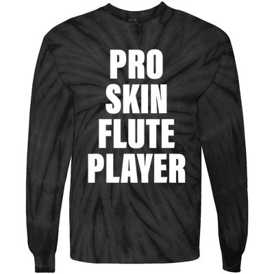 Pro Skin Flute Player Funny Musicians Tie-Dye Long Sleeve Shirt