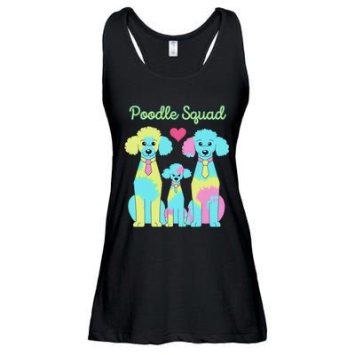 Poodle Squad Fun Design Ladies Essential Flowy Tank