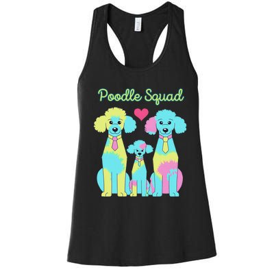 Poodle Squad Fun Design Women's Racerback Tank