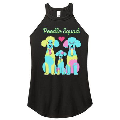 Poodle Squad Fun Design Women’s Perfect Tri Rocker Tank