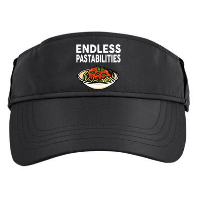 Pasta Spaghetti Funny Endless Pastabilities Adult Drive Performance Visor