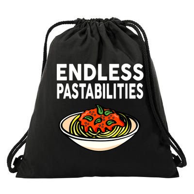 Pasta Spaghetti Funny Endless Pastabilities Drawstring Bag