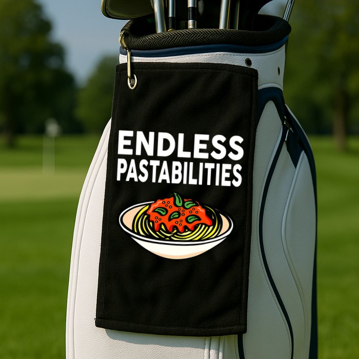 Pasta Spaghetti Funny Endless Pastabilities Golf Towel