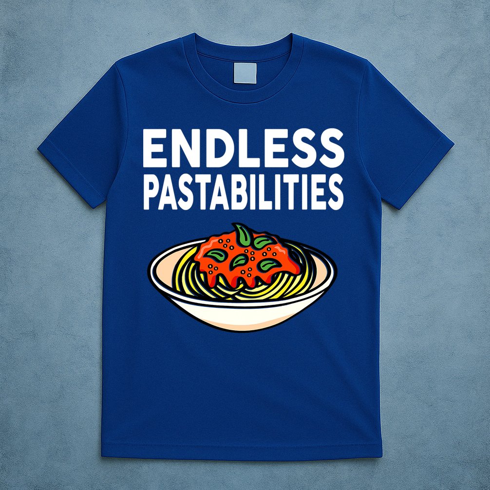Pasta Spaghetti Funny Endless Pastabilities T-Shirt