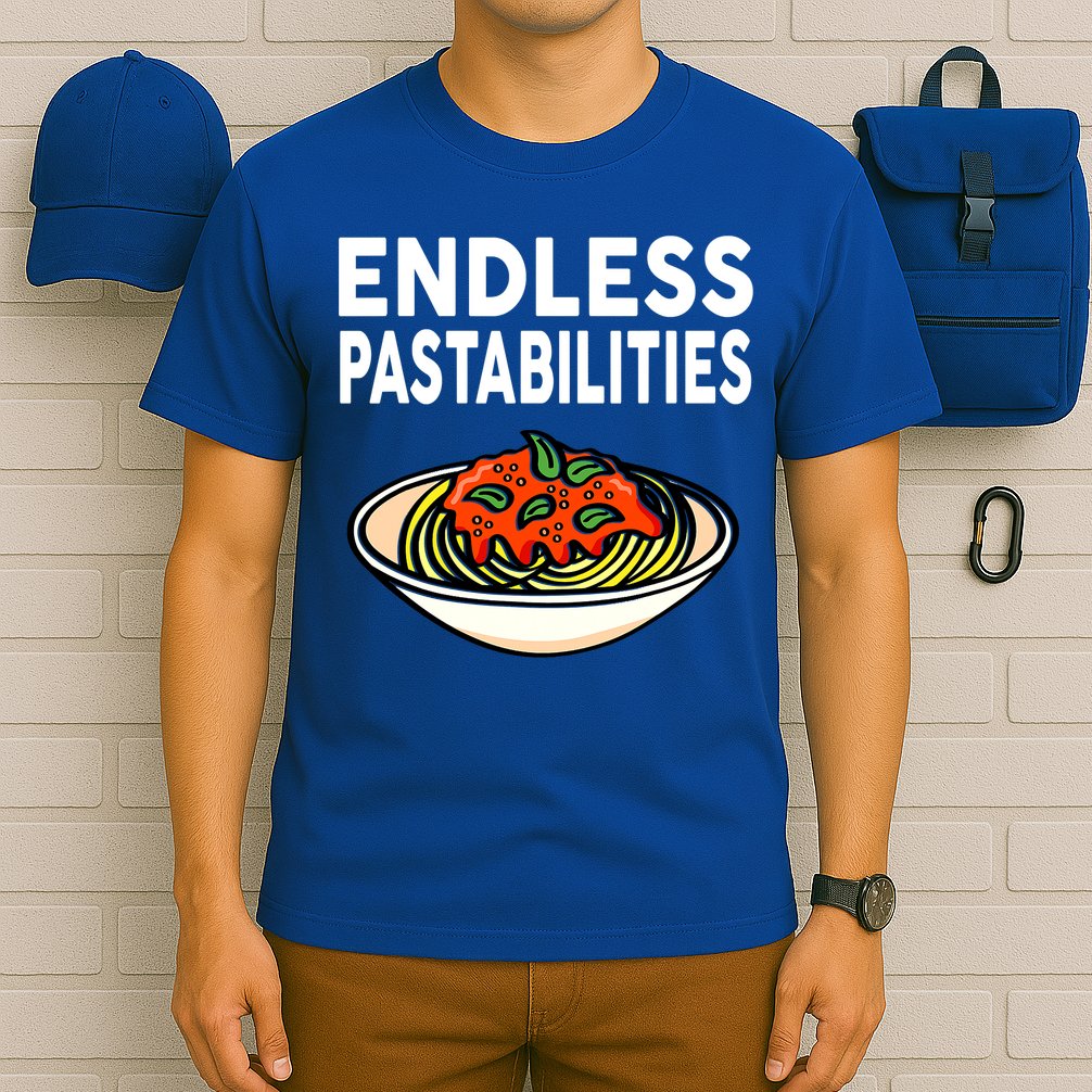 Pasta Spaghetti Funny Endless Pastabilities T-Shirt
