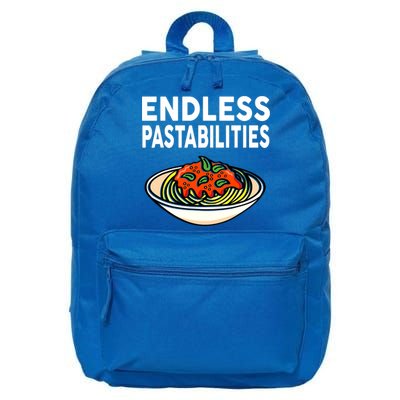 Pasta Spaghetti Funny Endless Pastabilities 16 in Basic Backpack