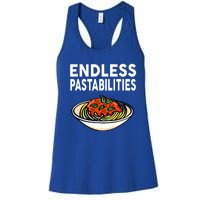 Pasta Spaghetti Funny Endless Pastabilities Women's Racerback Tank