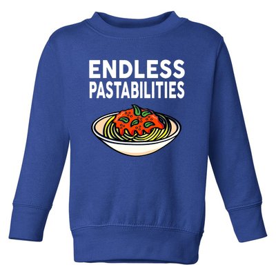 Pasta Spaghetti Funny Endless Pastabilities Toddler Sweatshirt