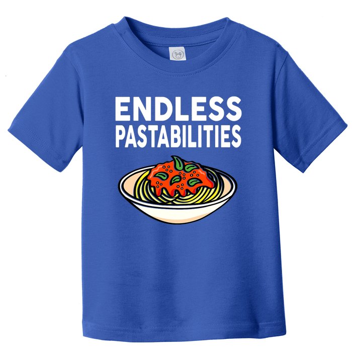 Pasta Spaghetti Funny Endless Pastabilities Toddler T-Shirt