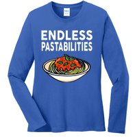 Pasta Spaghetti Funny Endless Pastabilities Ladies Long Sleeve Shirt