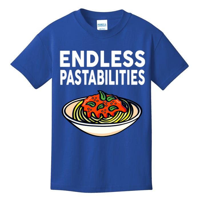 Pasta Spaghetti Funny Endless Pastabilities Kids T-Shirt