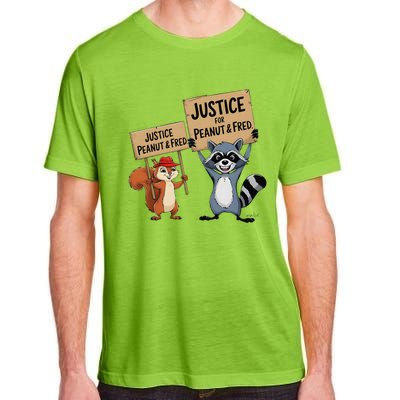 Peanut Squirrel & Fred Raccoo Justice For Peanut Wanted Adult ChromaSoft Performance T-Shirt