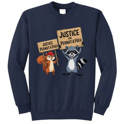 Peanut Squirrel & Fred Raccoo Justice For Peanut Wanted Sweatshirt