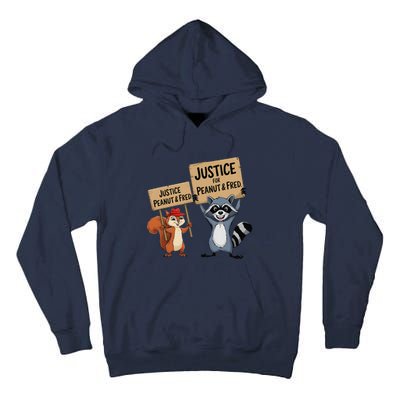 Peanut Squirrel & Fred Raccoo Justice For Peanut Wanted Tall Hoodie