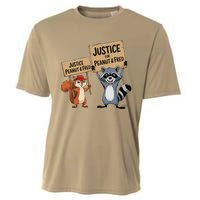 Peanut Squirrel & Fred Raccoo Justice For Peanut Wanted Cooling Performance Crew T-Shirt