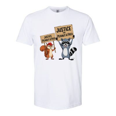 Peanut Squirrel & Fred Raccoo Justice For Peanut Wanted Softstyle CVC T-Shirt