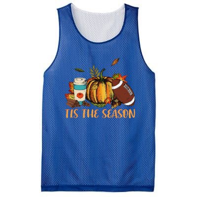 Pumpkin Spice Football Tis The Season Fall Thanksgiving Gift Gift Mesh Reversible Basketball Jersey Tank