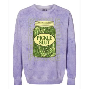 Pickle Slut Funny Pickle Slut Who Loves Pickles Apaprel Colorblast Crewneck Sweatshirt