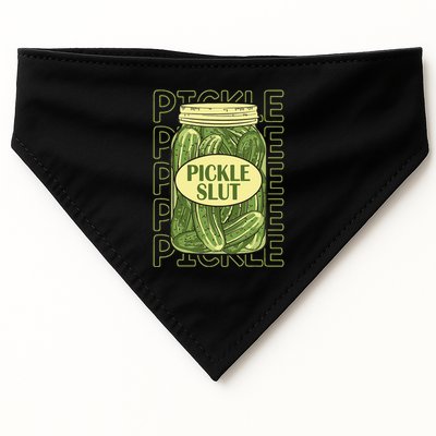 Pickle Slut Funny Pickle Slut Who Loves Pickles Apaprel USA-Made Doggie Bandana