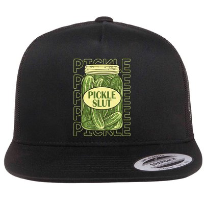 Pickle Slut Funny Pickle Slut Who Loves Pickles Apaprel Flatbill Hat