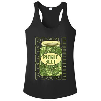 Pickle Slut Funny Pickle Slut Who Loves Pickles Apaprel Ladies PosiCharge Competitor Racerback Tank
