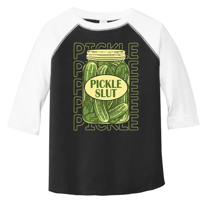 Pickle Slut Funny Pickle Slut Who Loves Pickles Apaprel Toddler Fine Jersey T-Shirt