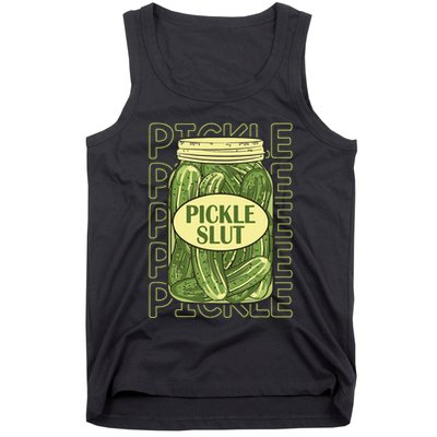 Pickle Slut Funny Pickle Slut Who Loves Pickles Apaprel Tank Top