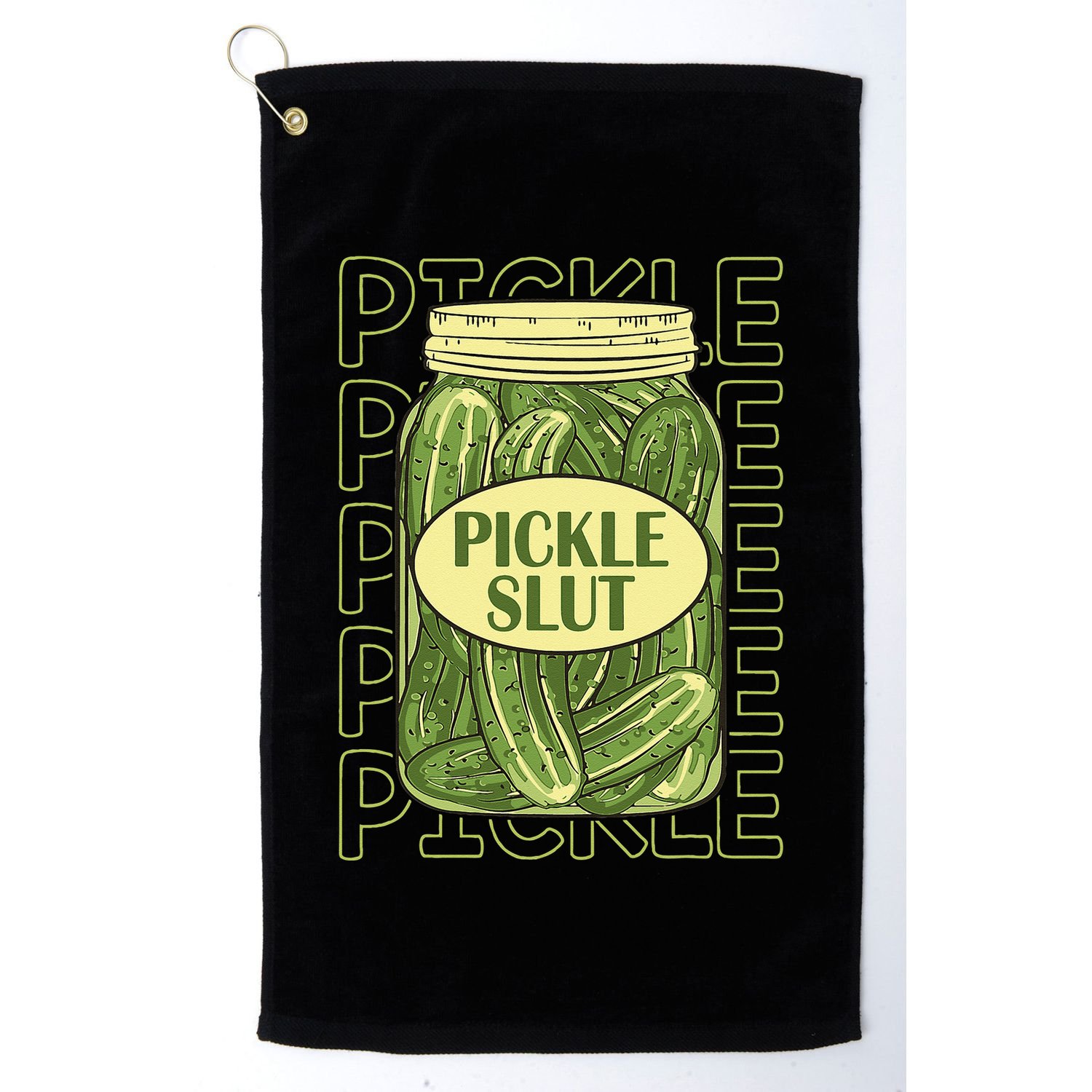 Pickle Slut Funny Pickle Slut Who Loves Pickles Apaprel Golf Towel