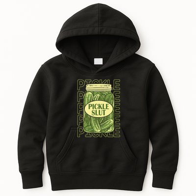 Pickle Slut Funny Pickle Slut Who Loves Pickles Apaprel Kids Hoodie