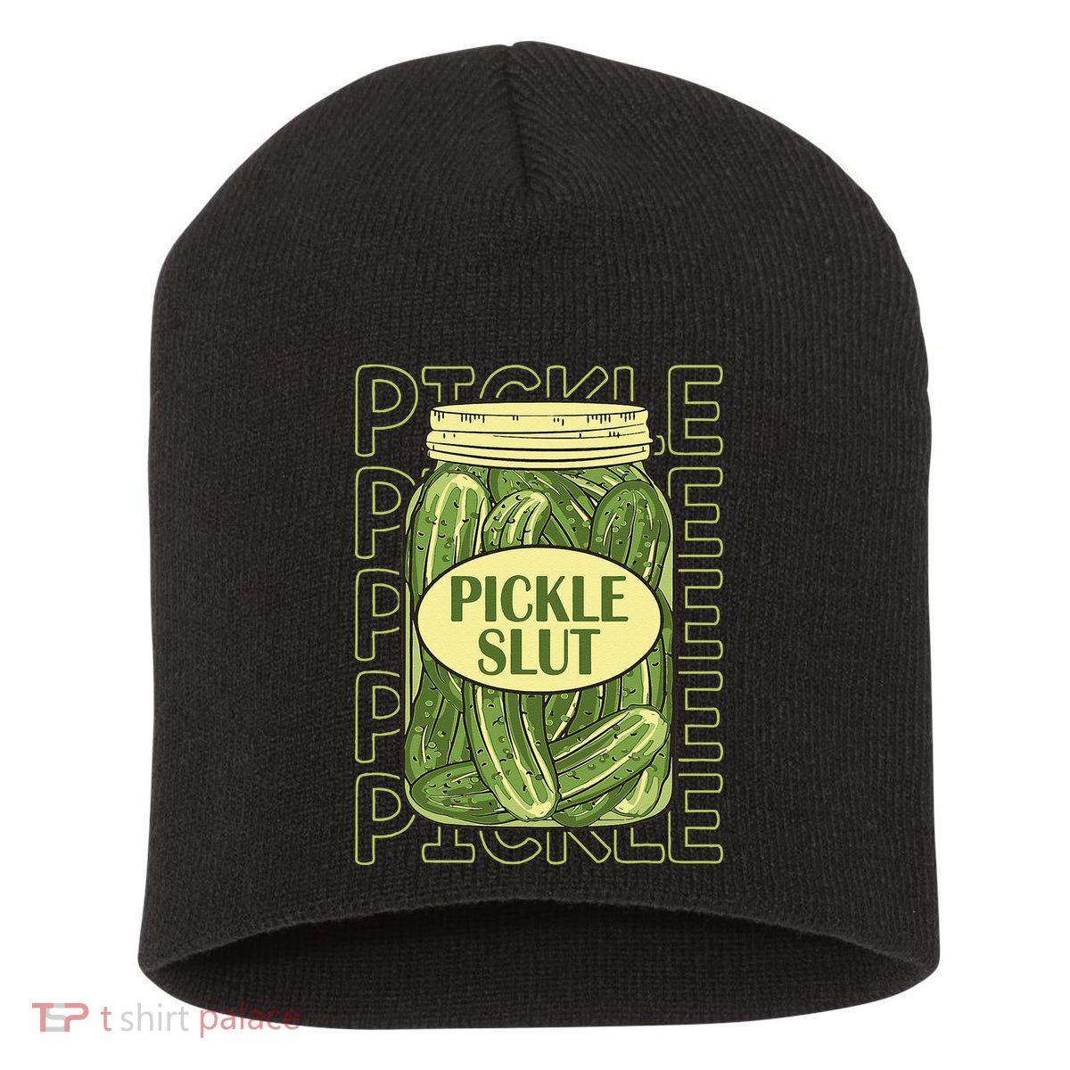 Pickle Slut Funny Pickle Slut Who Loves Pickles Apaprel Short Acrylic Beanie
