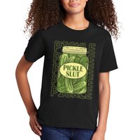 Pickle Slut Funny Pickle Slut Who Loves Pickles Apaprel Kids T-Shirt