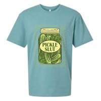 Pickle Slut Funny Pickle Slut Who Loves Pickles Apaprel Sueded Cloud Jersey T-Shirt