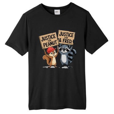 Peanut Squirrel & Fred Raccoo Justice For Peanut Wanted Tall Fusion ChromaSoft Performance T-Shirt