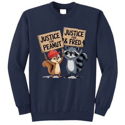 Peanut Squirrel & Fred Raccoo Justice For Peanut Wanted Sweatshirt