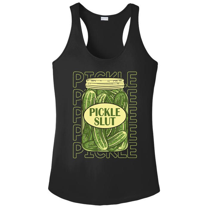 Pickle Slut Funny Pickle Slut Who Loves Pickles Ladies PosiCharge Competitor Racerback Tank