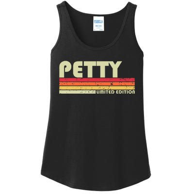 P.E.T.T.Y Surname Funny Retro Vintage 80s 90s Birthday Reunion Ladies Essential Tank