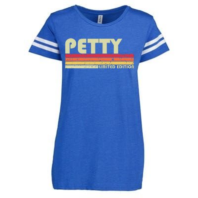 P.E.T.T.Y Surname Funny Retro Vintage 80s 90s Birthday Reunion Enza Ladies Jersey Football T-Shirt