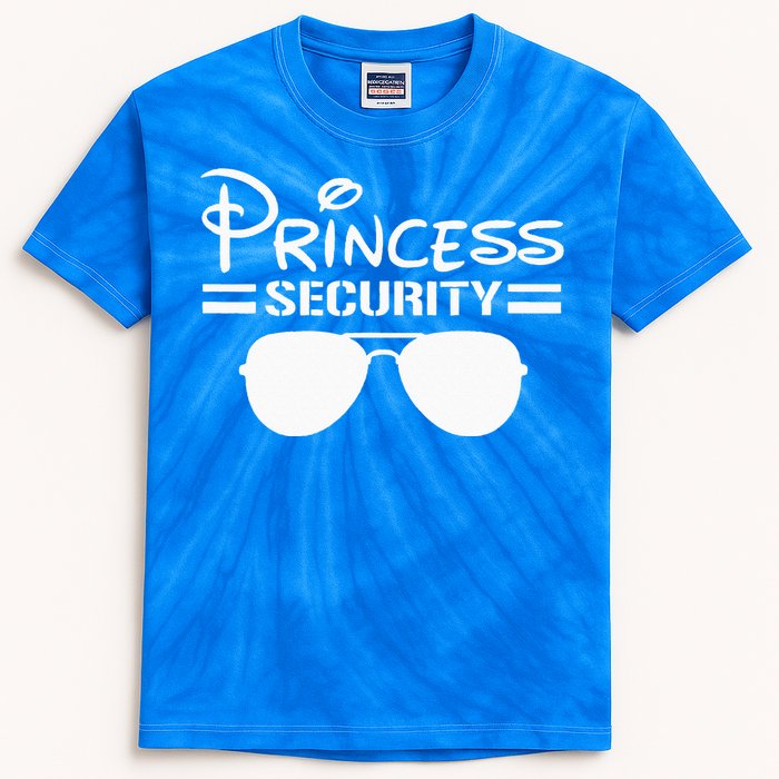 Princess Security Funny Birthday Halloween Party Design Kids Tie-Dye T-Shirt