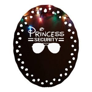 Princess Security Funny Birthday Halloween Party Design Ceramic Oval Ornament