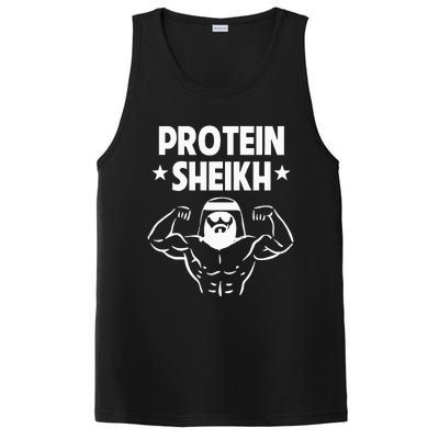 Protein Sheikh Funny Arabic Gym Fitness Lover Bodybuilding PosiCharge Competitor Tank