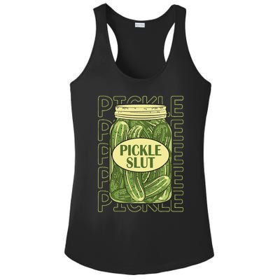 Pickle Slut Funny Pickle Slut Who Loves Pickles Apaprel Ladies PosiCharge Competitor Racerback Tank