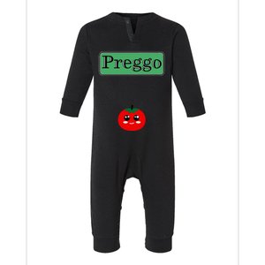 Preggo Sauce Funny Maternity Halloween Costume Tomato Sauce Infant Fleece One Piece